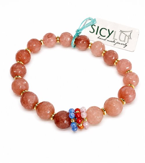 Bracciale Sicylui Donna in Pietre dure 1480BR34-R-A - 1480BR34-R-A